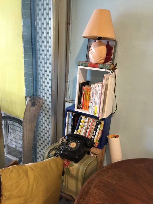 接待大廳與讀書室的角落