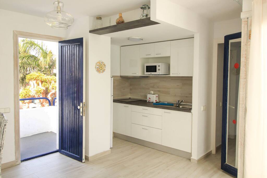 Design kitchen with amenities