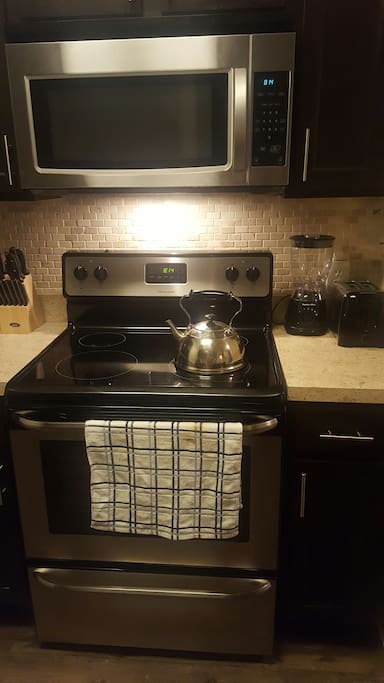 Stainless Steel Appliances in the kitchen