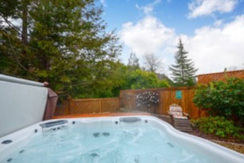 Private tub with music