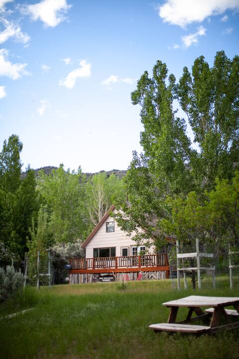 Yellowstone River Beach Cabin on YNP Boundary