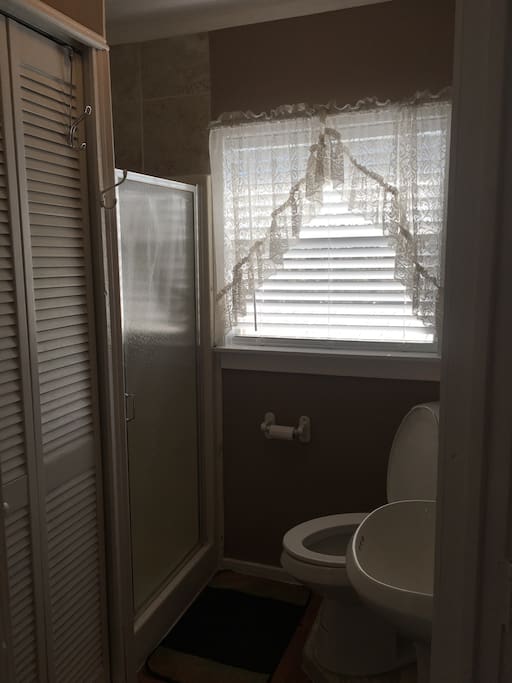 Here's the bathroom!
