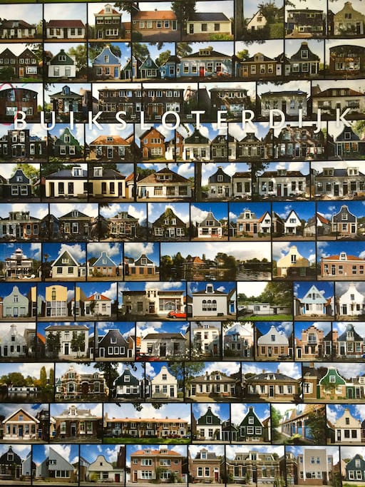 All the beautiful houses of the dyke on one poster