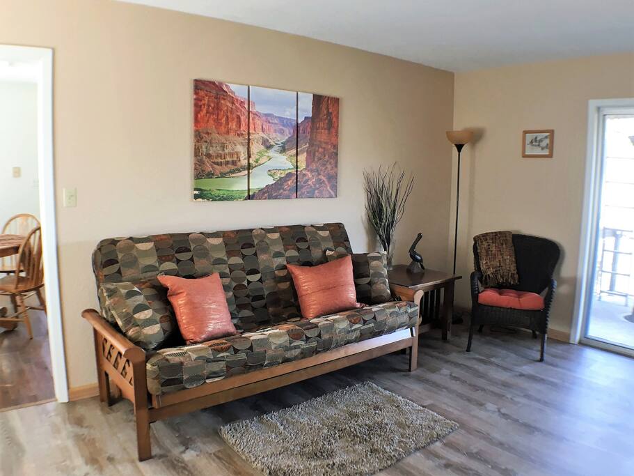 Living Room with double-size futon
