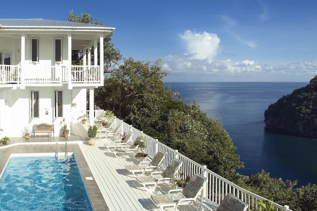 The Villa On The Bay, our pool our terrace and The View!