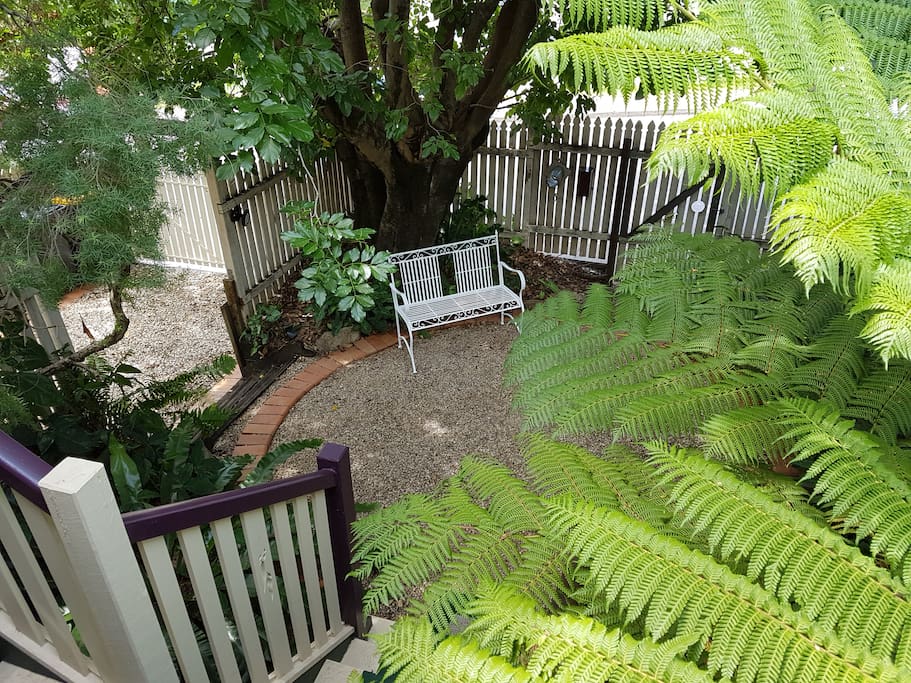 Read in my secluded front garden