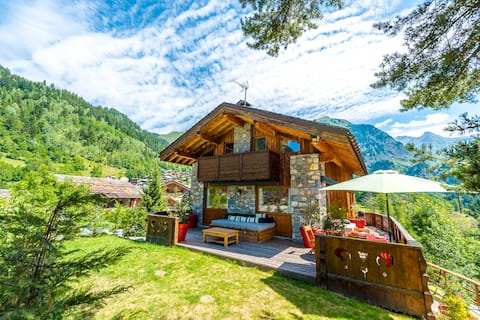Luxury Chalet – Spa, sauna, fitness & 180° views