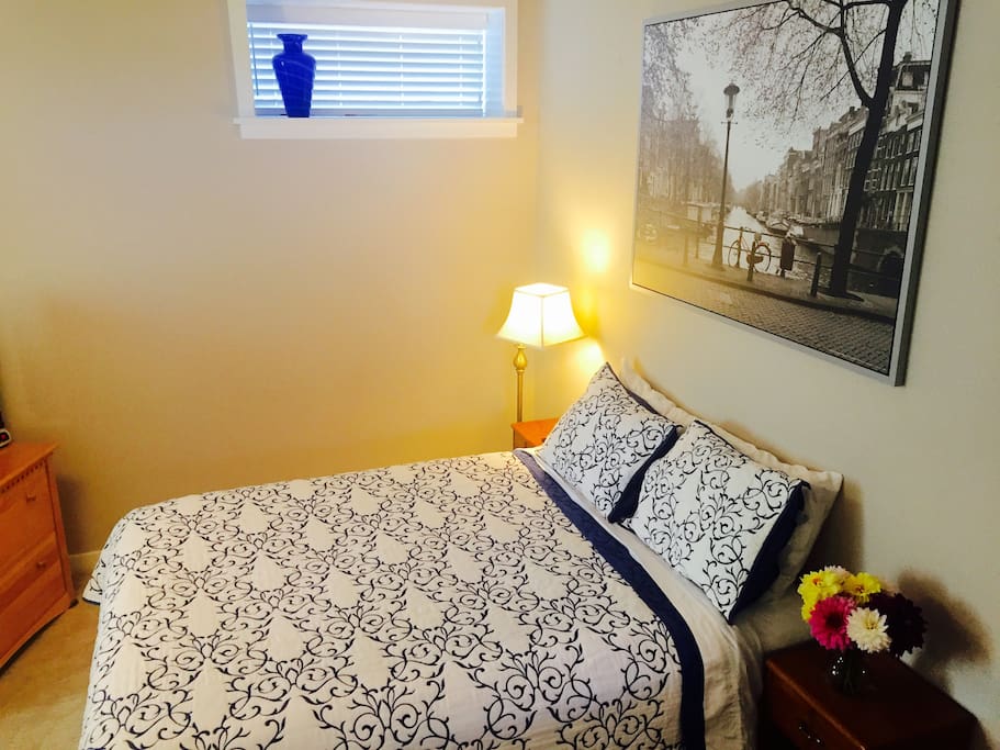 Comfortable bed with TV (Netflix, Hulu and Amazon Prime Entertainment)