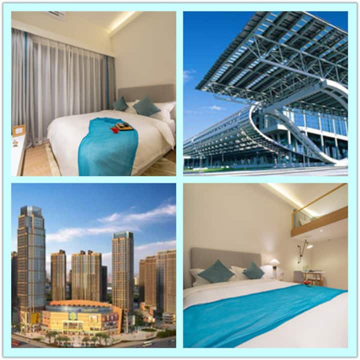 城程 保利天悦mo社区轻奢双床loft公寓广州观光有轨列车畅游地标琶洲广州塔珠江夜游 Lofts Għall Kiri ġewwa Guangzhou Guangdong Iċ ċina