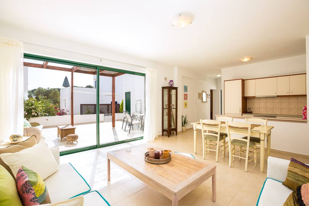 Living room and dining room...