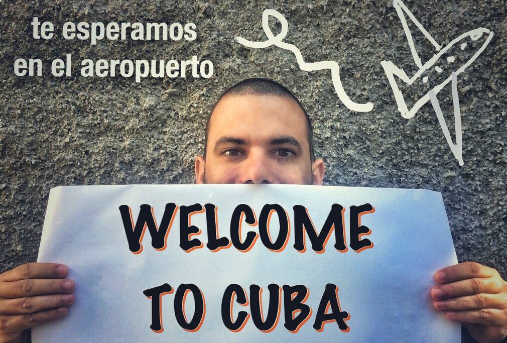 Recibimiento en el aeropuerto