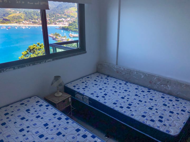 Bedroom with a two new twin beds.  (April 2019)