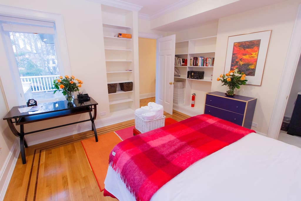 Ample closet and shelving space