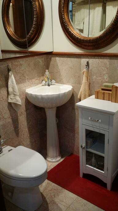 Shared bathroom w/shower only
