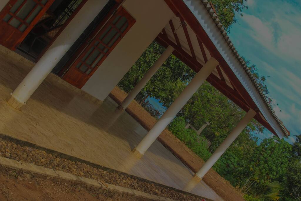 View to the Maha wewa from the right side of the Villa