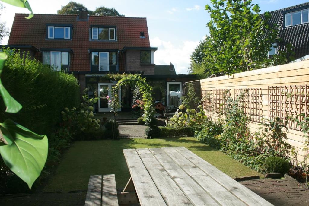 the back garden