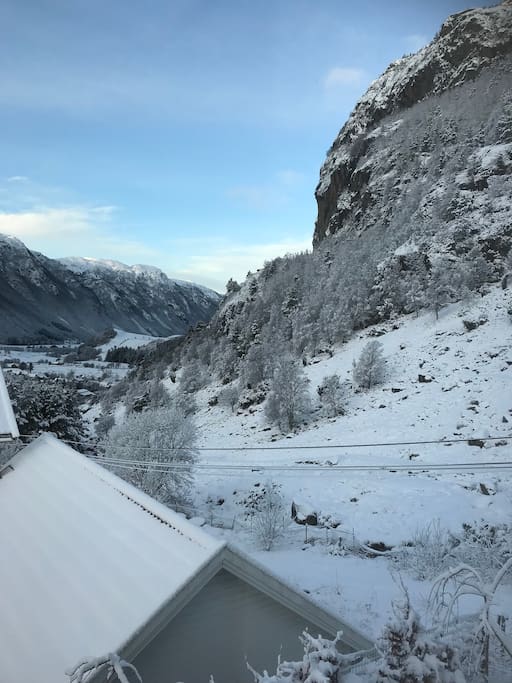 View from terrace winter