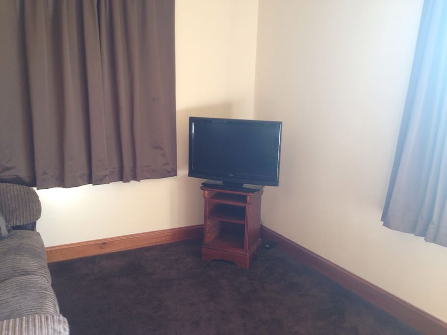 TV in the bedroom/living area