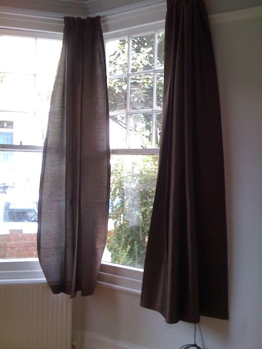 Curtains added