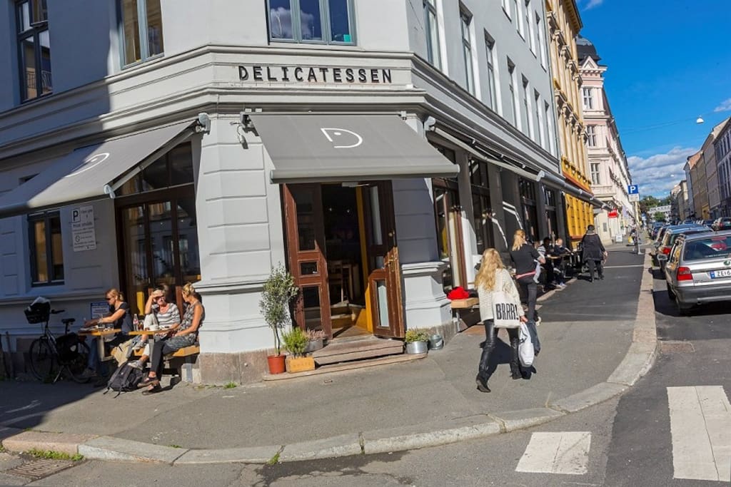 One of the most popular streets in Olso is 200 meters down the road