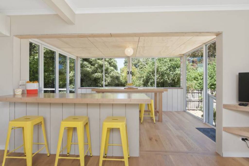 Spacious dining area