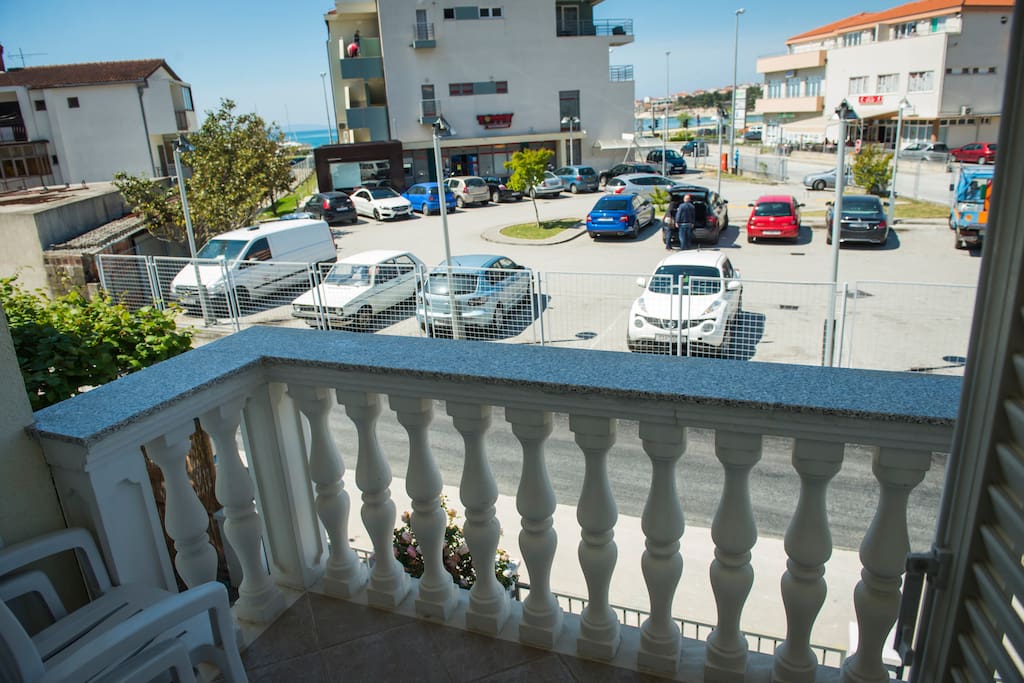 Ausblick vom Balkon