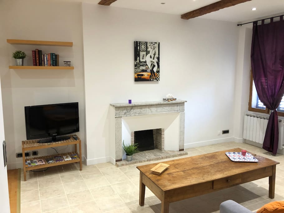 Salon avec télé / Living room with tv (
