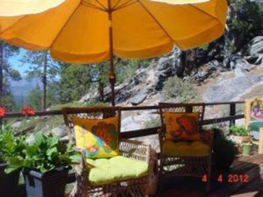 Summer deck off living room