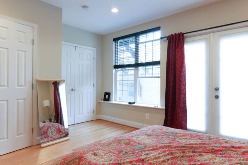 Master bedroom with private bathroom