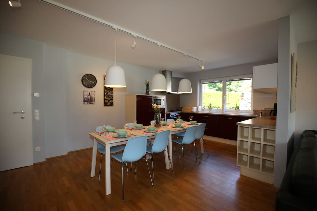 Dinning area with kitchen
