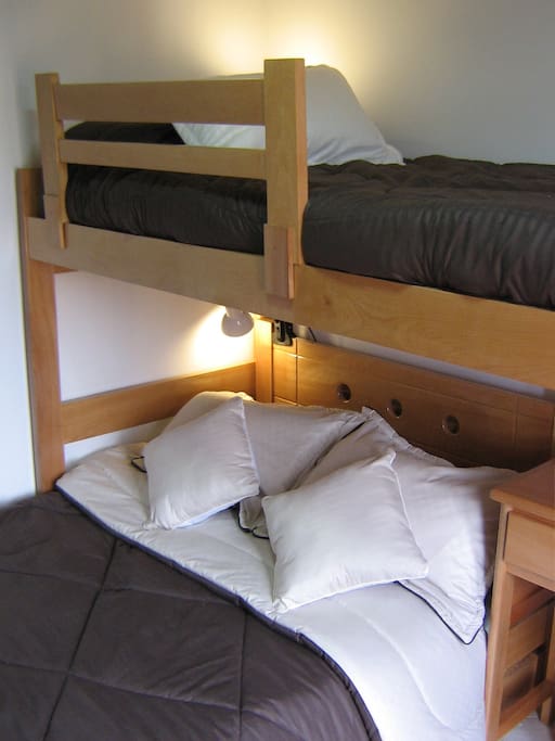 L-shaped bunk bed