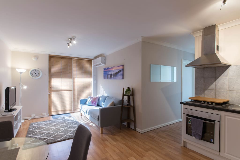 Living and kitchen overview