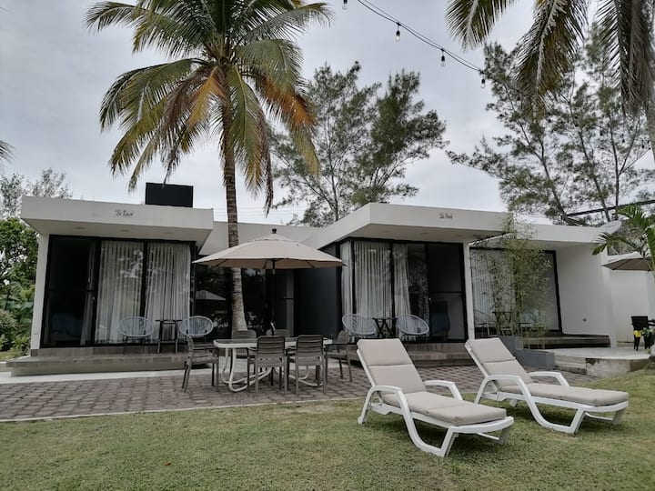 La Güera Bungalow frente a la playa, Tukali.🌴☀️ Bungalows en renta en