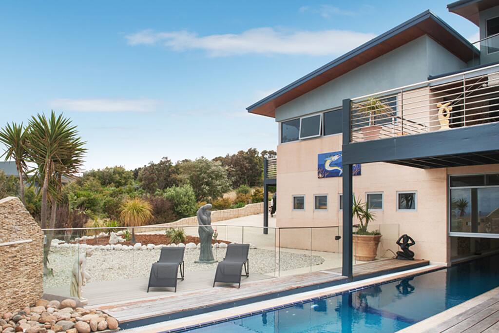 Apartment 1 has its own sun deck with lounges