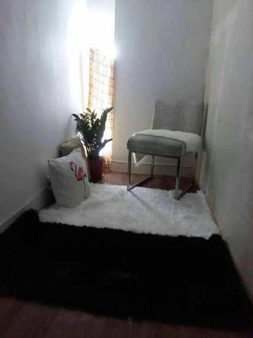 A little space to hang out but mind you its small