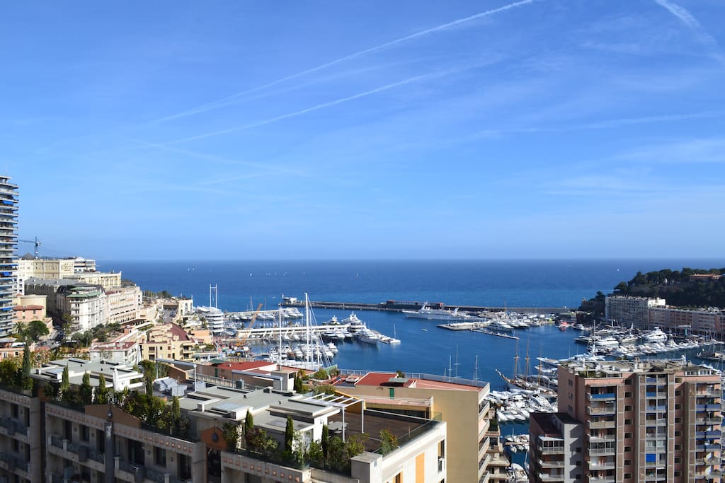 Monaco harbor.
Formula 1 Grd Prix.
Monaco Yacht Show.