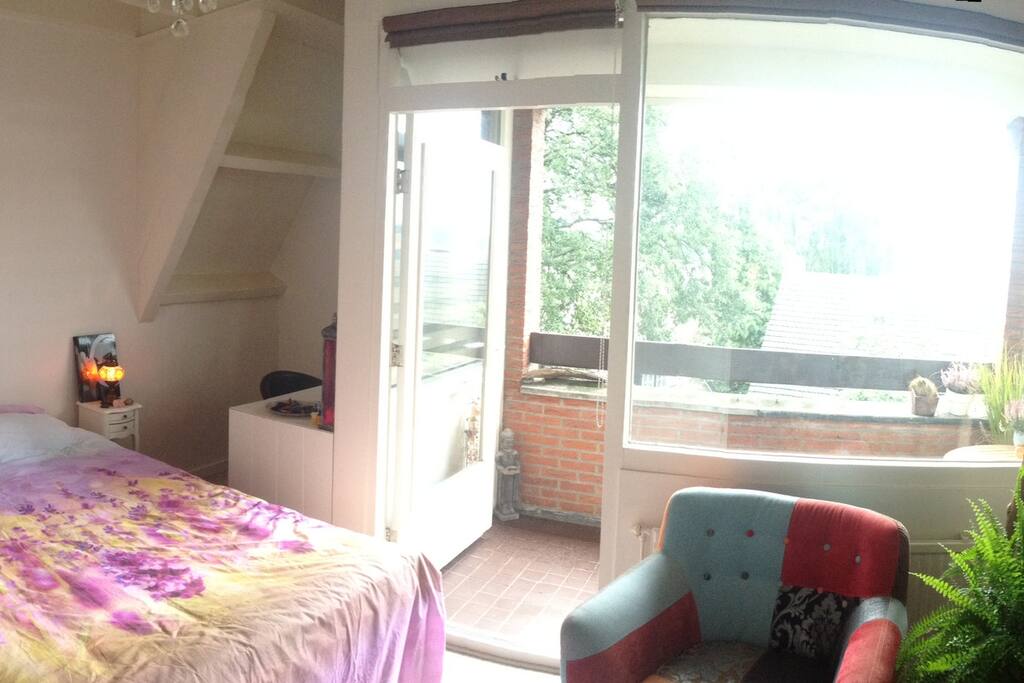 Slaapkamer met Balkon