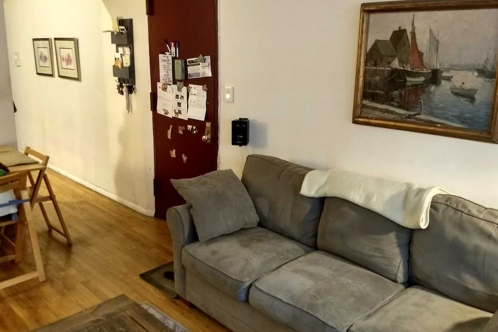 Living room second angle (table seats 4 comfortably)