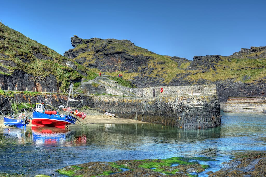 Boscastle harbour.