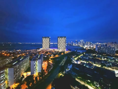 无敌海景日出 Sunrise Seaview Studio with Balcony @Lv39