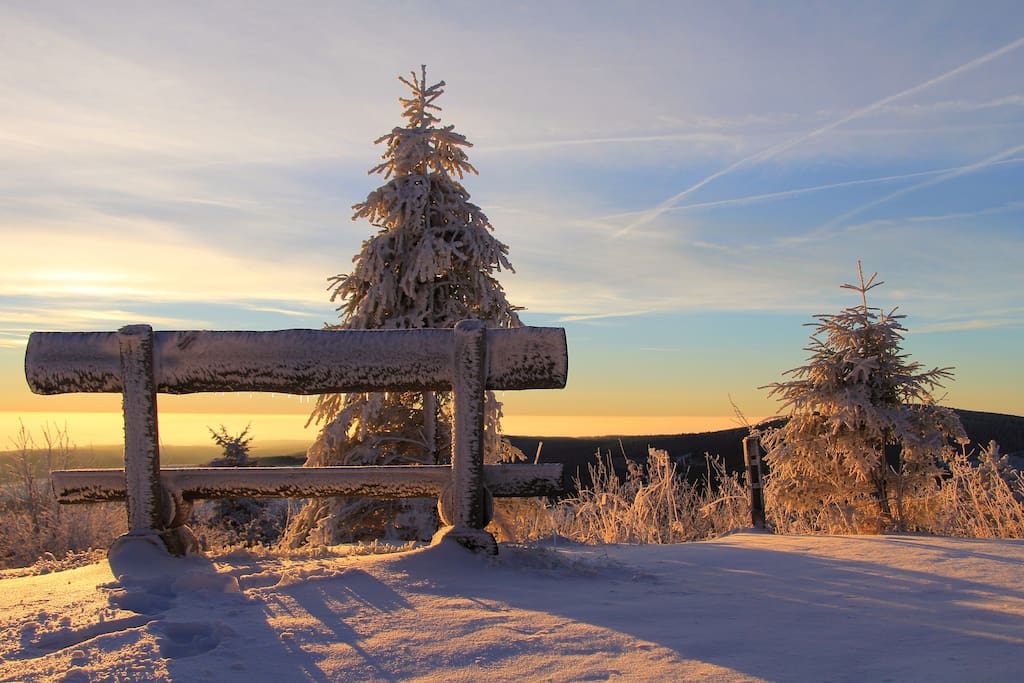 Ausblick vom Fichtelberg (3 min zu Fuß)