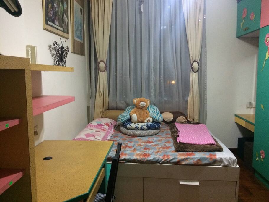 Double Bed with Windows View