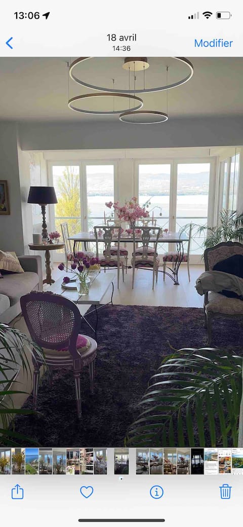 Waterfront duplex on Lake Geneva