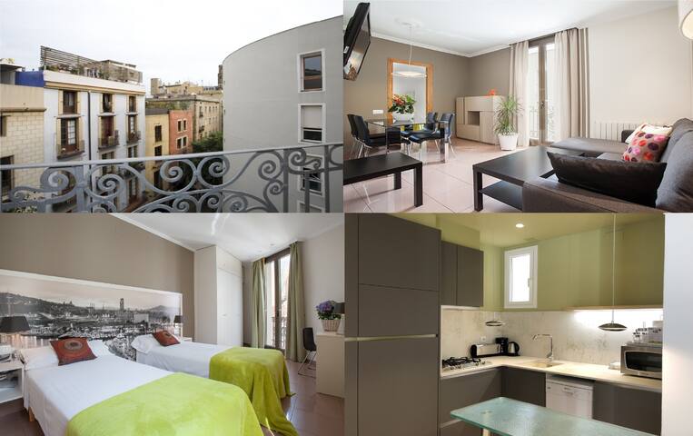 ar GroupFlat 4 nice Apartments in El Born Old Town