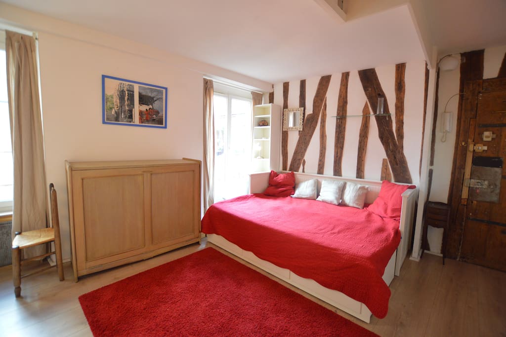 Get to rest in this comfortable bed
