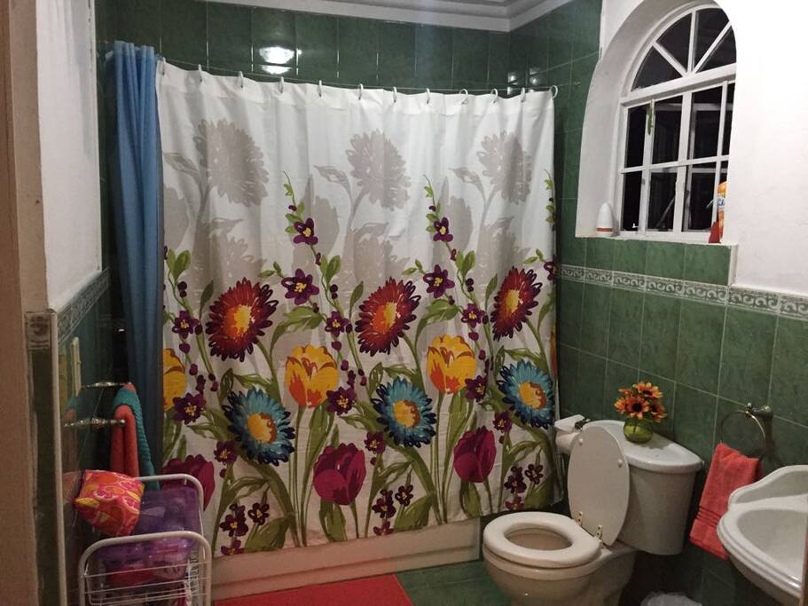 This bathroom is a full piece bathroom. This space can be accessed from room #4 or #5. We can accommodate you if you would like it private.