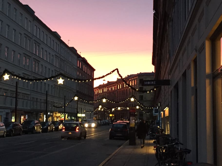 Nordre frihavnsgade in december.