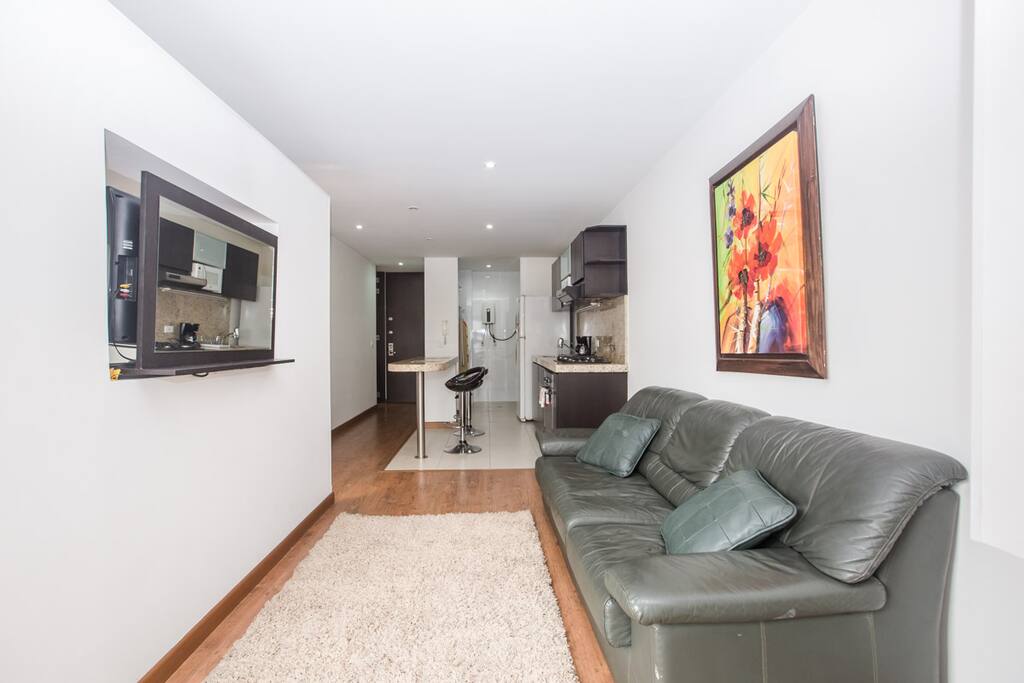 Livingroom and kitchen