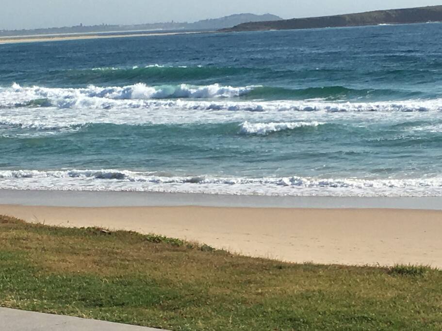 Warilla Beach just across the road