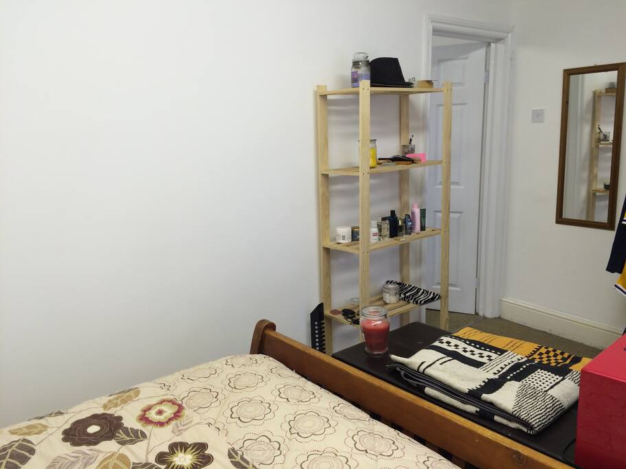 Bedroom, spacious and bright.